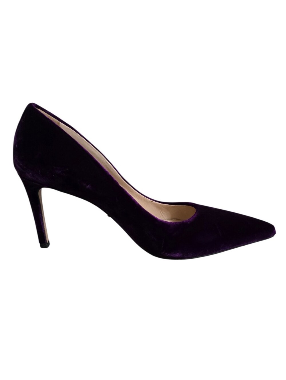 Prada Velvet Heels in Royal Purple Size 9.5 - Picture 6 of 9
